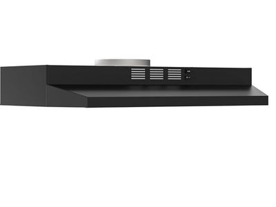 New - Black Range Hood - 30 Inch Under Cabinet with 2 Speed Exhaust Fan