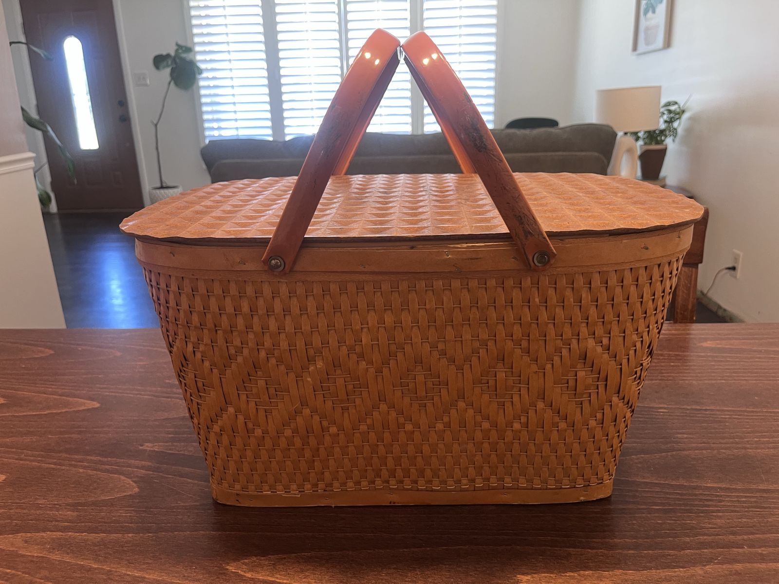 Wicker Woven Picnic Basket