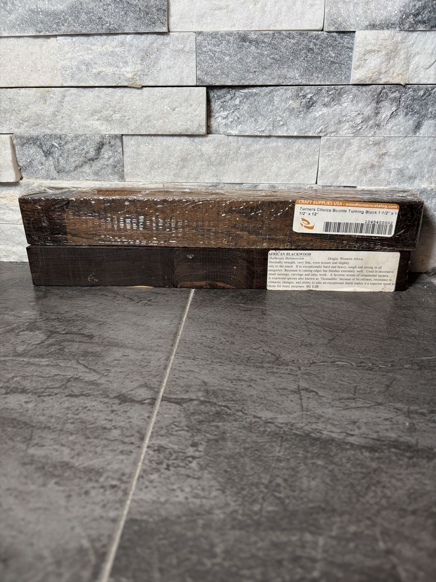 Project Blank Bundle, Bocote, African Blackwood for Woodturning