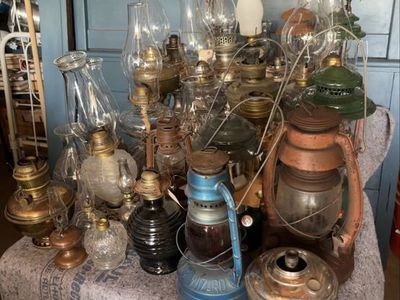 Vintage Kerosene lamp collection