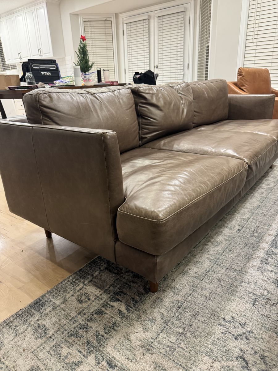 William Sonoma leather couch