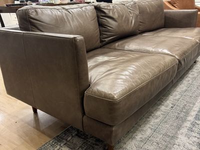 William Sonoma leather couch