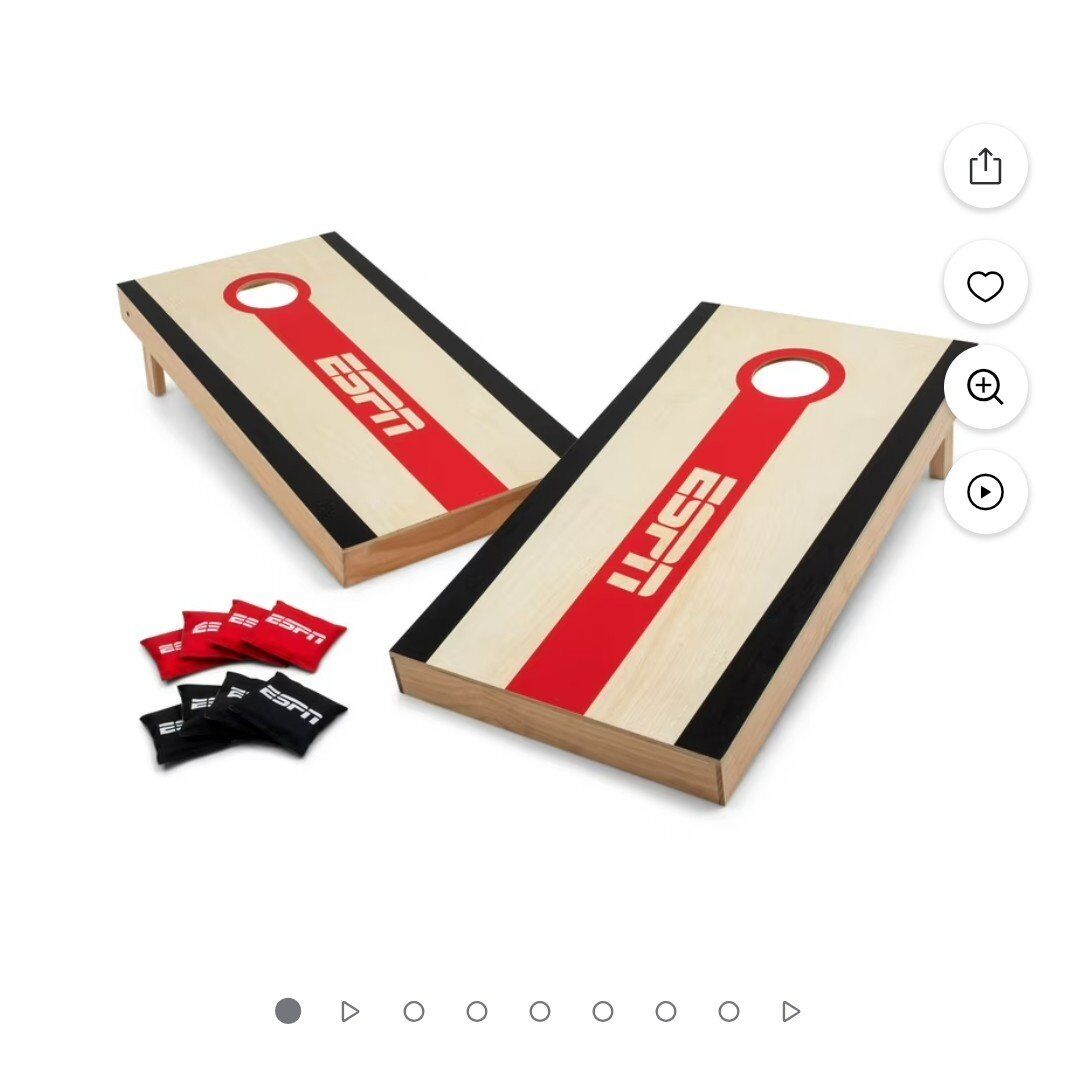 New- ESPN Tournament Size Cornhole Game Set