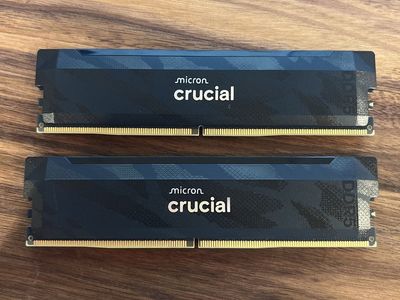 Crucial Pro Overclocking 32GB (2 x 16GB) DDR5 6400 (PC5 51200) Desktop Memory Model CP2K16G64C32U5B