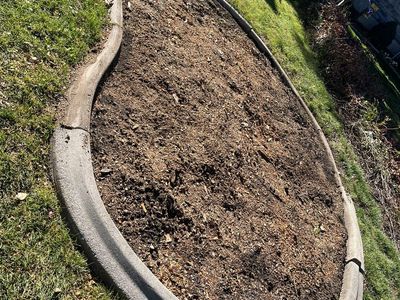 Large Flowerbed Cement Edging