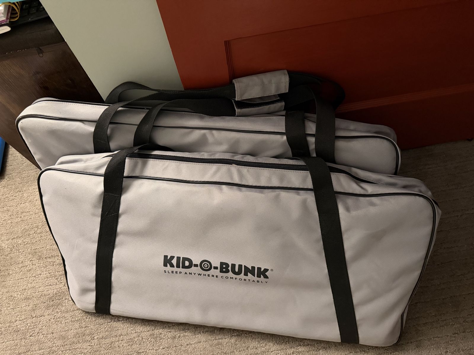 Disc-O-Bed Kid-O-Bunk Youth Bunk Cots with Carrying Bags