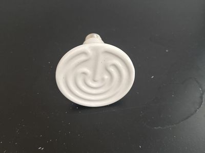 White Ceramic Heat Emitter for Reptile Terrariums - 100W Heat Lamp Bulb