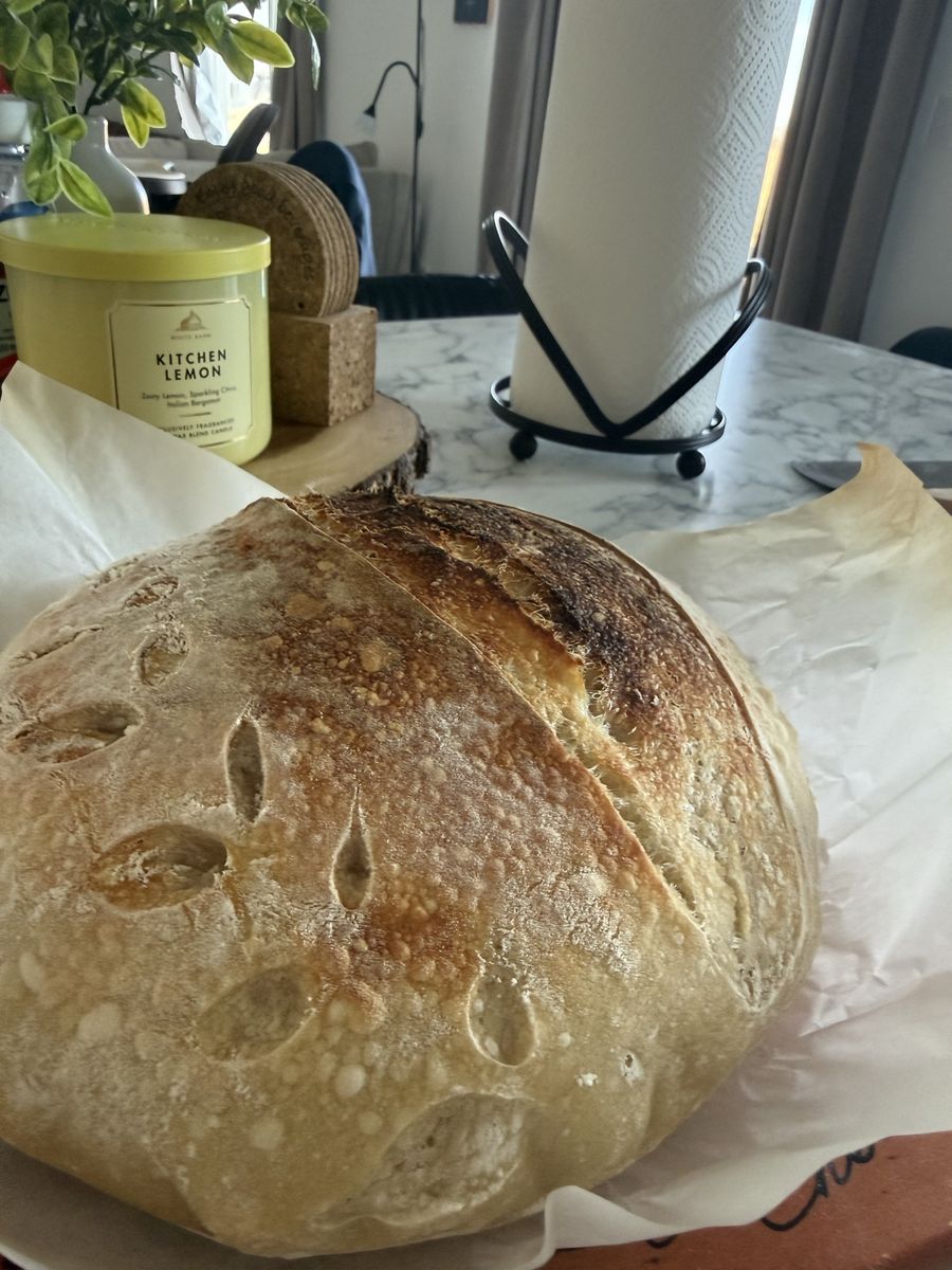 Homemade sourdough bread