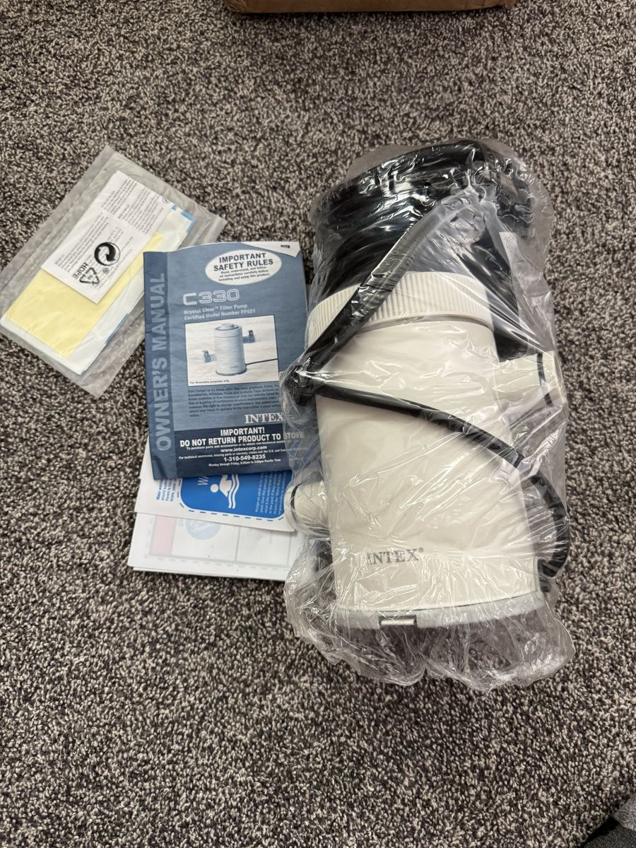 New In Box, Intex C330 Pool Pump