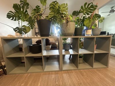 2 bookshelves