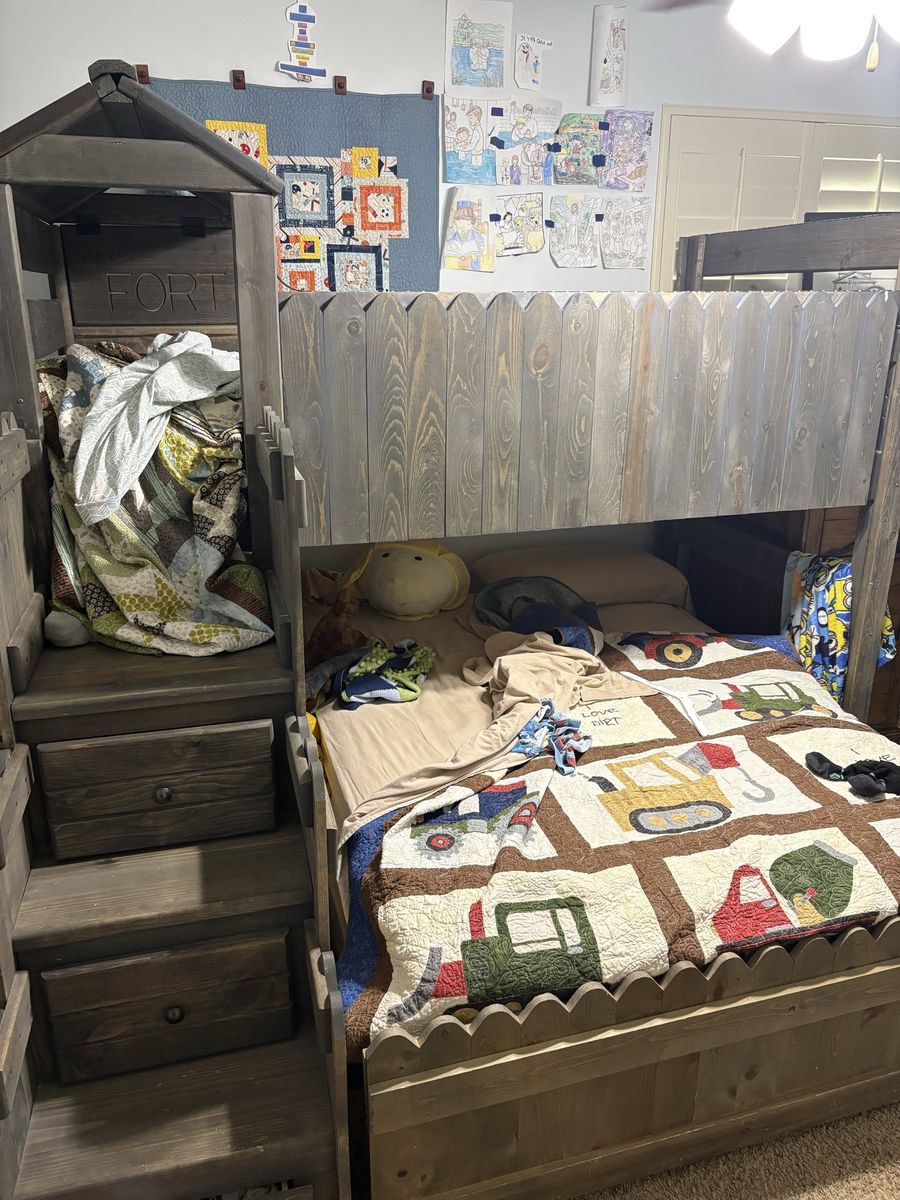 Twin over full bunk bed