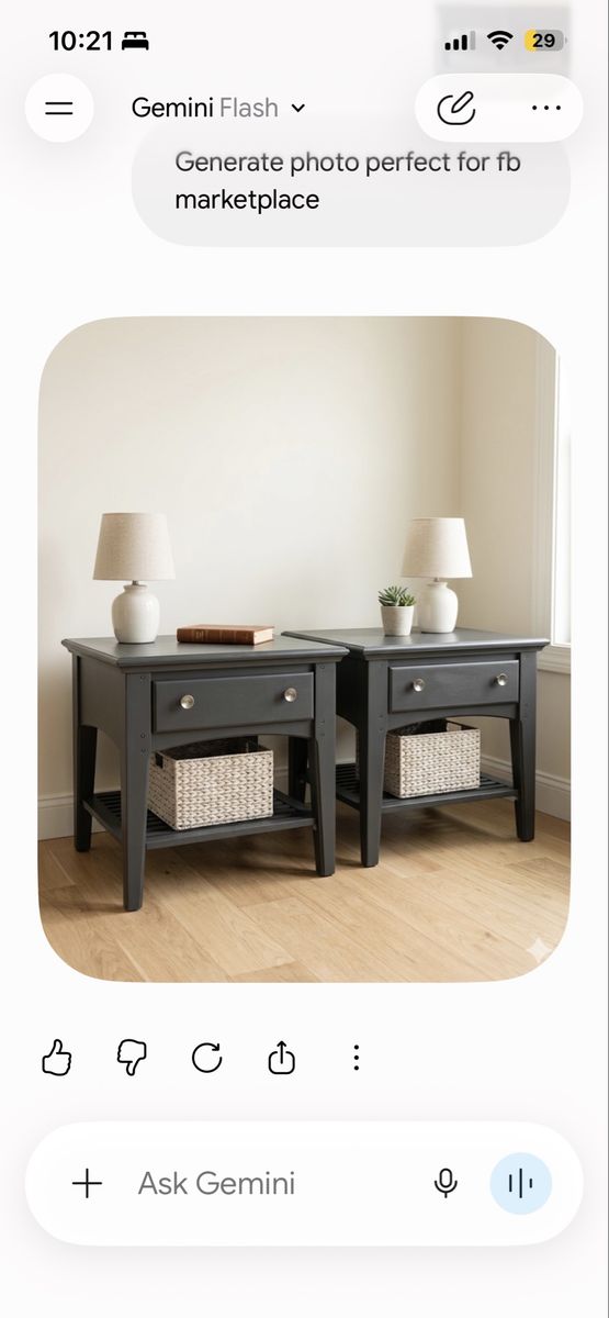 Pair of black Wood Nightstands with Drawer and Open Shelf