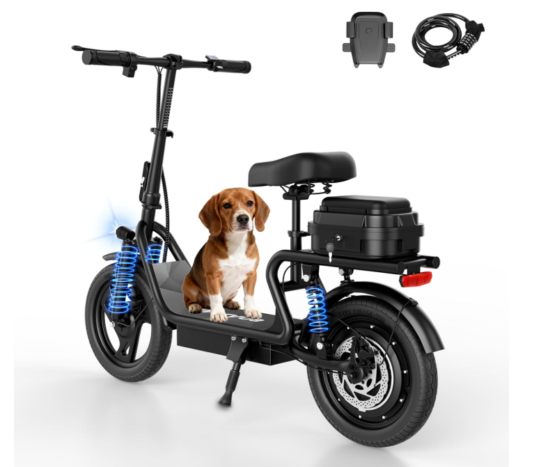 New in box E Scooter with Seat Bag