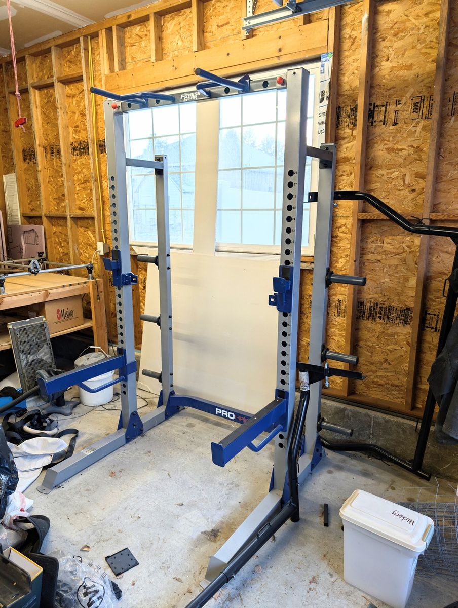 Home Gym Half Rack and Weights