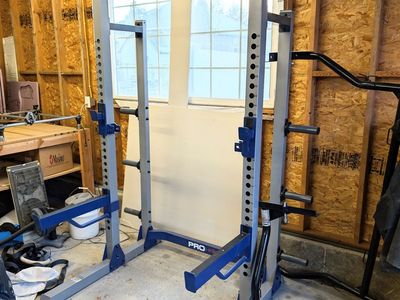 Home Gym Half Rack and Weights