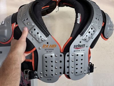 Schutt XV HD Adult Football Shoulder Pads - Size Medium (17-18"), OL-DL Position