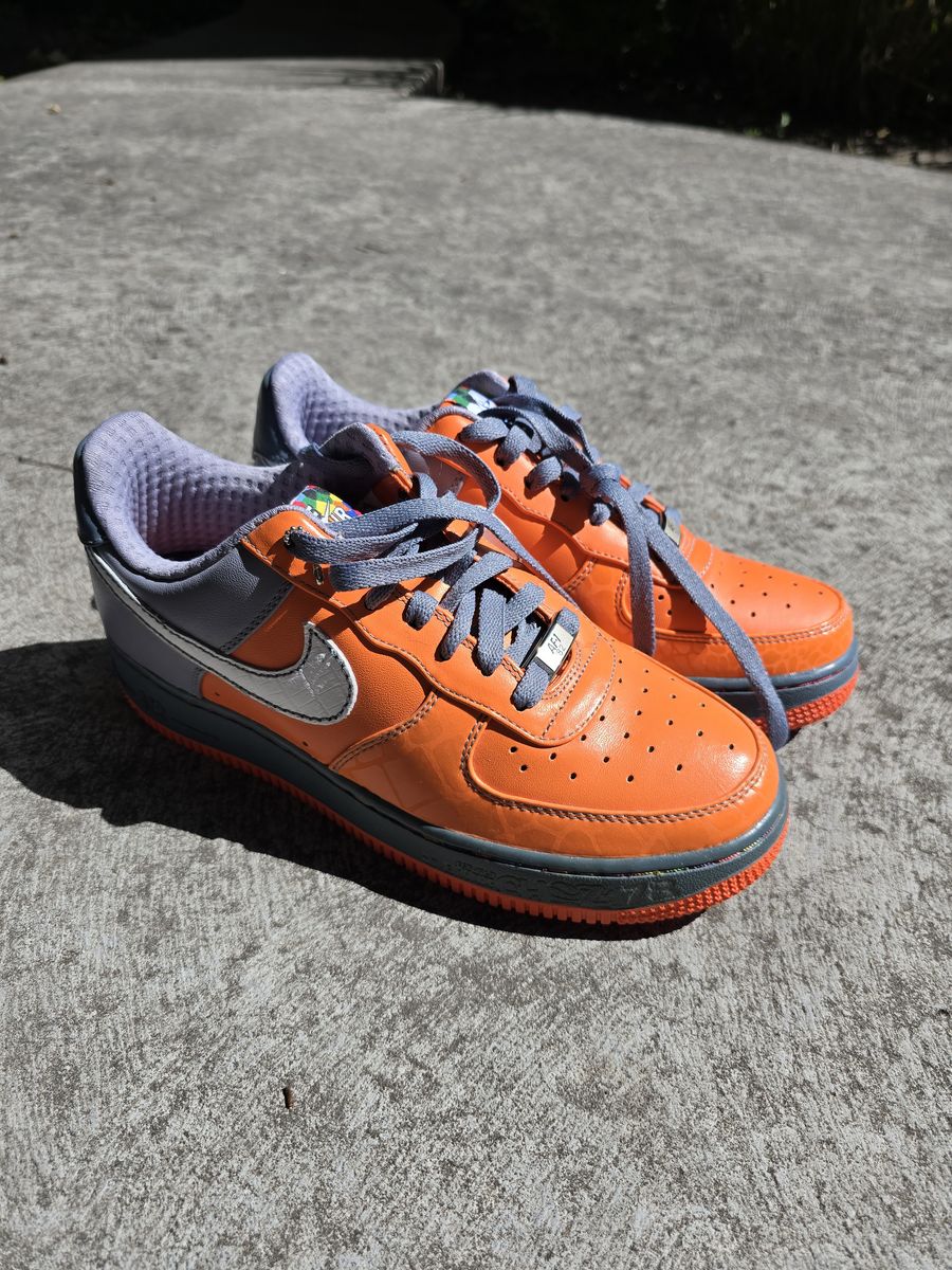 Nike Air Force 1 Premium '07 Low Orange/Grey Sneakers