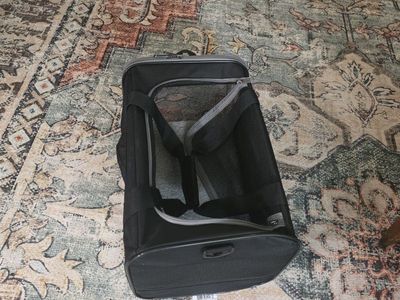 Essential Pet Carrier - Medium Black, Soft-Sided, Travel-Friendly Pet Kennel