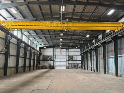 Brand New 10 Ton Bridge Crane- 9,760 SF Warehouse with Drive Through Bay- 480 Volt Power