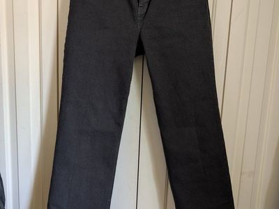 TOAD&CO Women's Black Wide Leg Crop Jeans Size 8 Frayed Hem