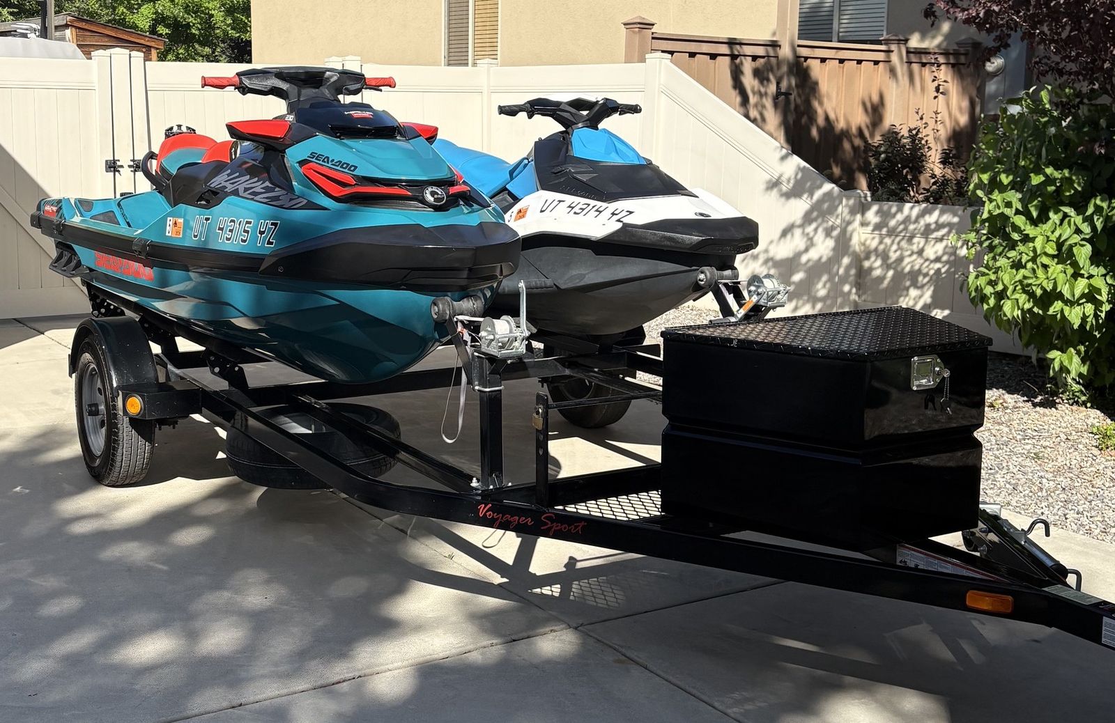 2018 Sea-Doo Spark + 2019 Sea-Doo Wake Pro 230 + Voyager Trailer Package Sale