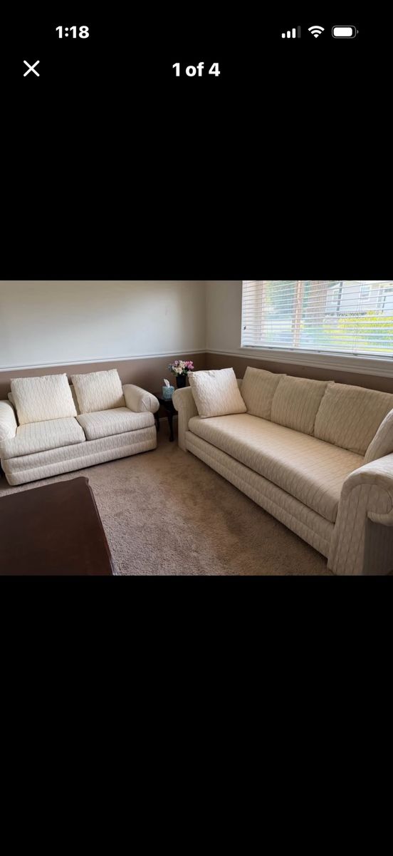 Couch and loveseat