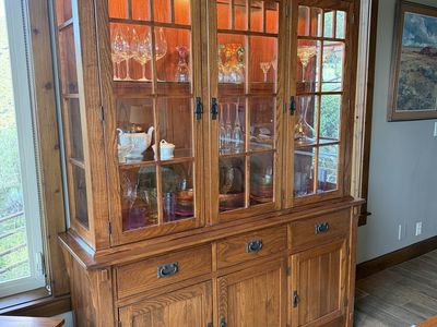 Mission Style china cabinet