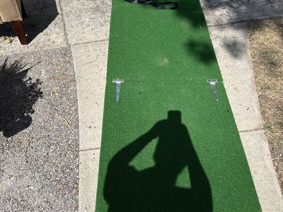 Portable Folding Baseball Pitching Mound with Turf and Wheels