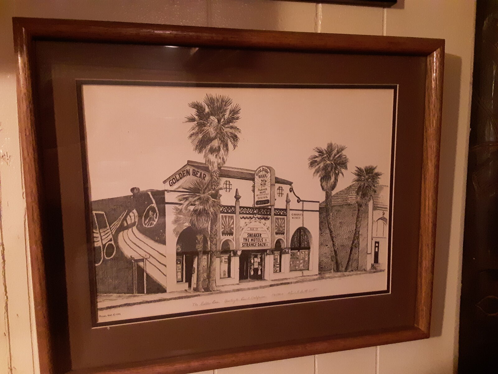 Vintage The Golden Bear Huntington Beach California #54/300 Michael Scott Kent 1982