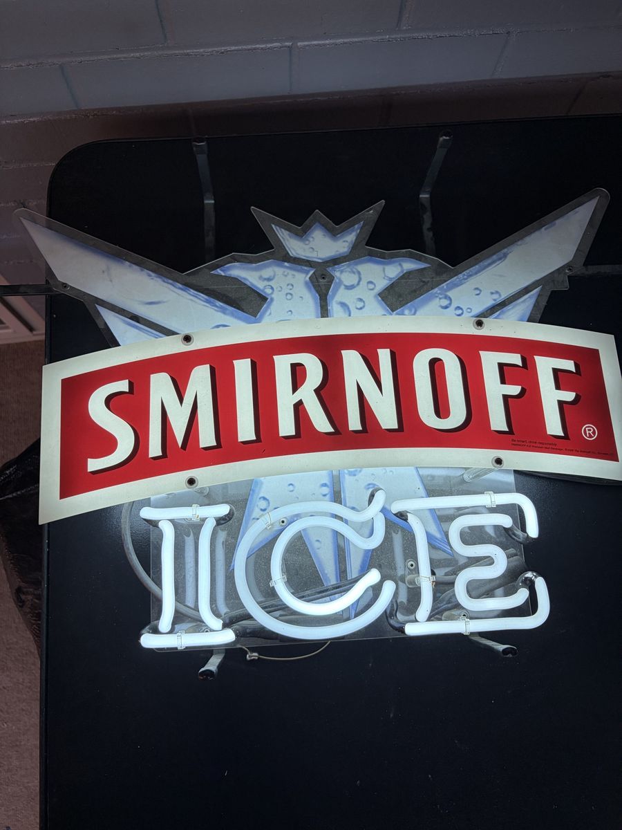Smirnoff Ice Neon Bar Sign