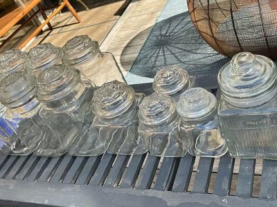 Vintage Glass Apothecary Jars 6 Sizes