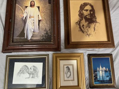 Religious photos with frames