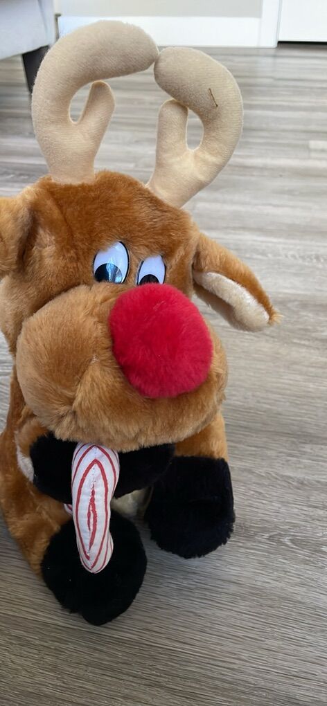 Vintage House Of Lloyd Rudolph The Red Nosed Plush