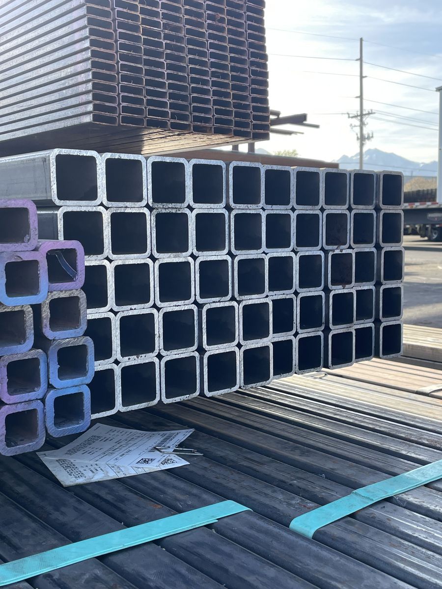 Surplus Steel Square Tubing 2-1/2 x 2-1/2 x .250 x 20' - $5.19 FT.