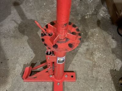 Red Portable Manual Tire Changer Mount/Demount Tool - For ATV, Golf Cart, Car & Light Truck Tires