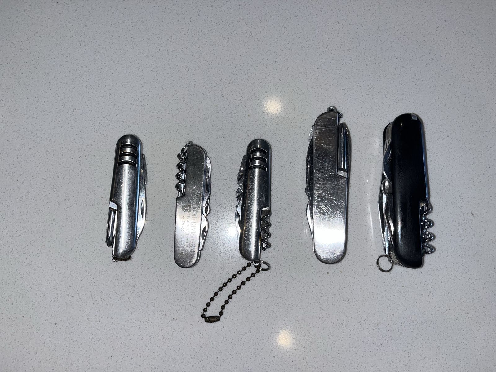 Pocketknives: $3 each or $10 for all