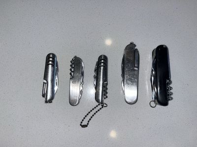 Pocketknives: $3 each or $10 for all