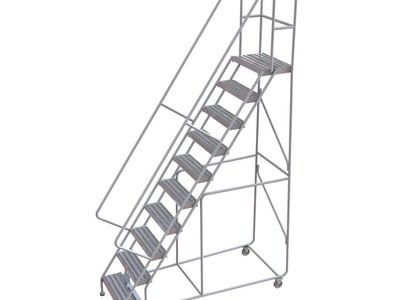 HALF PRICE OF RETAIL! BRAND NEW* TriArc 10-Step ALUMINUM rolling staircase ladder DELIVERY AVAILABLE!