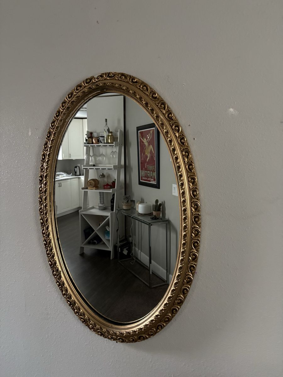 vintage ornate mirror