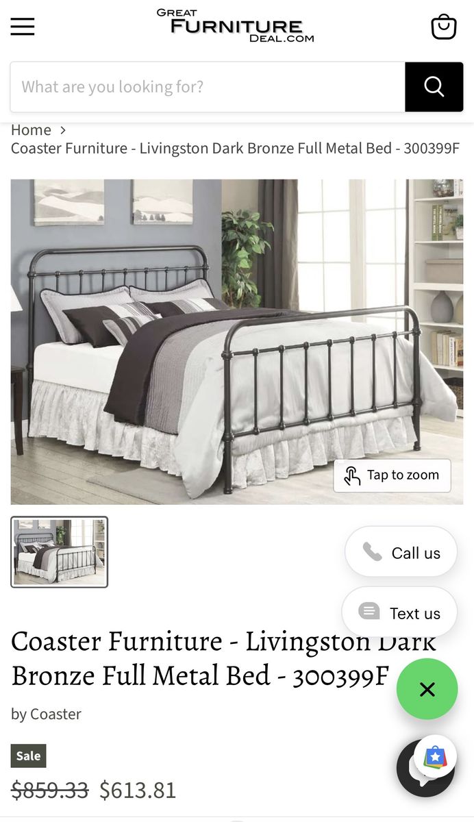 Full bed frame + mattress+ box spring