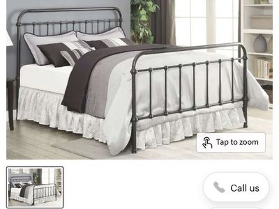 Full bed frame + mattress+ box spring