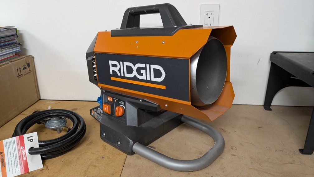 RIDGID R8604242 Hybrid Forced Air Propane Heater 30,000-60,000 BTU/hr