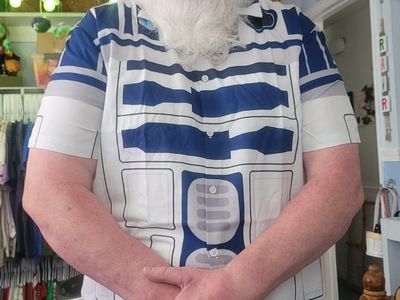 Star Wars R2-D2 Graphic Button-Down Shirt