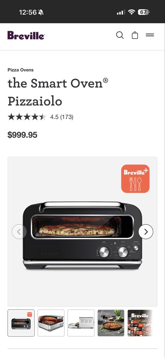 NEW- Breville the Smart Oven Pizzaiolo Pizza Oven - Countertop, Black