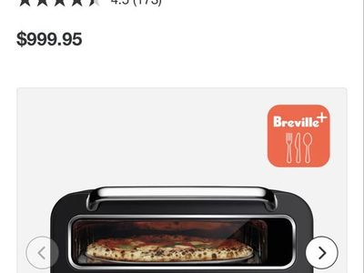 NEW- Breville the Smart Oven Pizzaiolo Pizza Oven - Countertop, Black