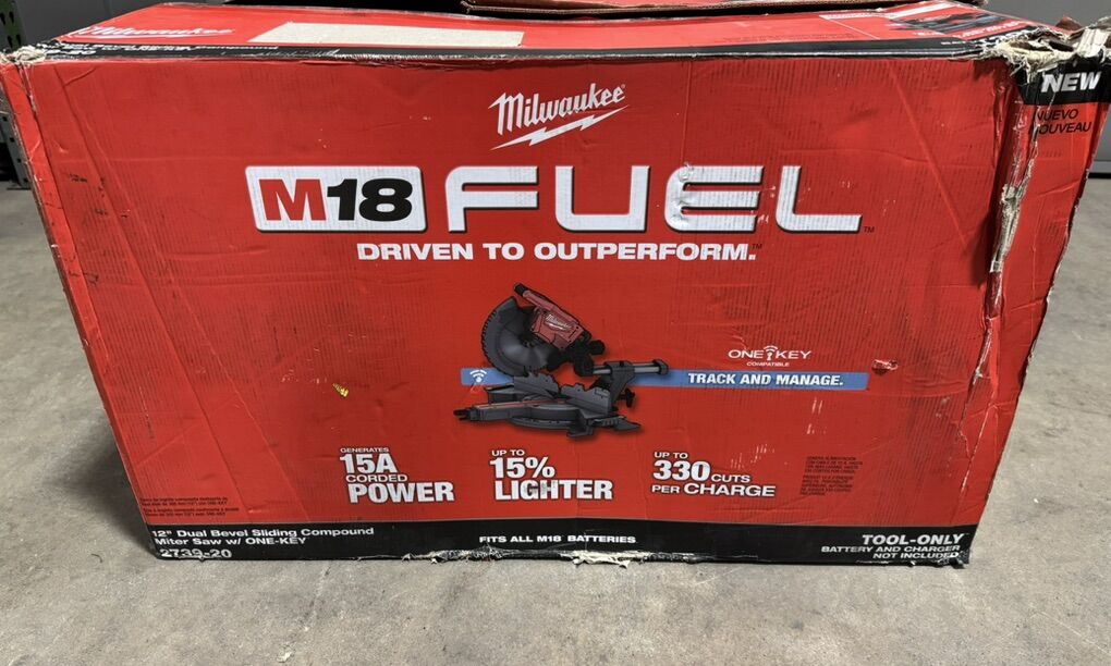 New M18 Fuel 18V 12 Sliding Compound Miter Saw