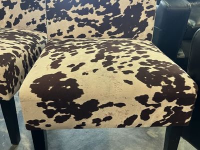 2 Cow Print Chairs
