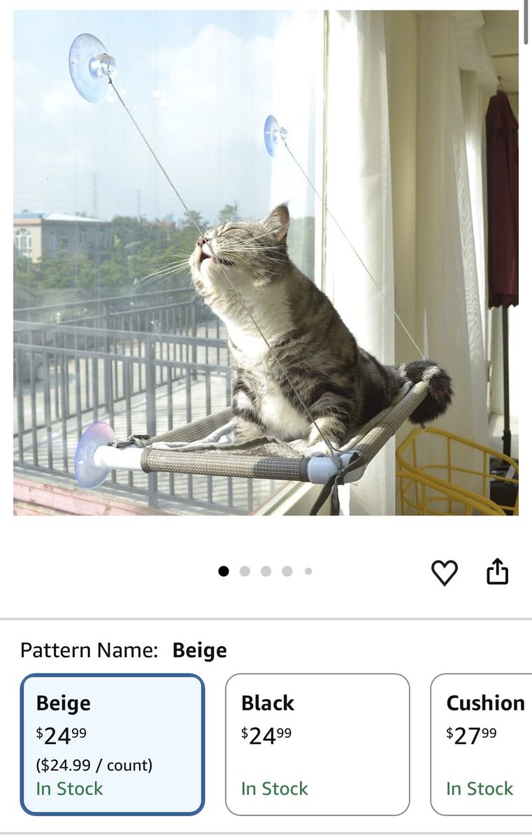 Window cat bed 