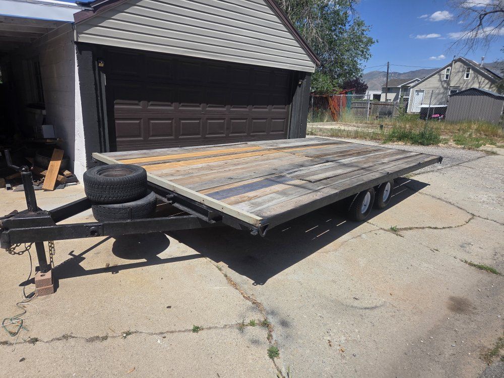 homemade trailer for sell 16'x8'
