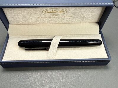 Conklin All American Fountain Pen - Raven Black new Jowo Omniflex nib